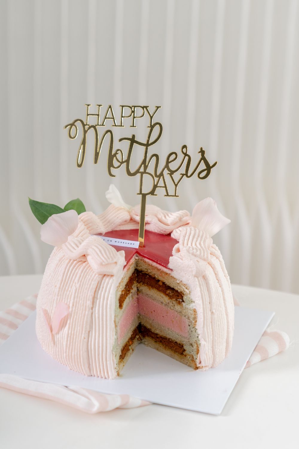 Happy Mother's Day Cake with Mango and Taro
