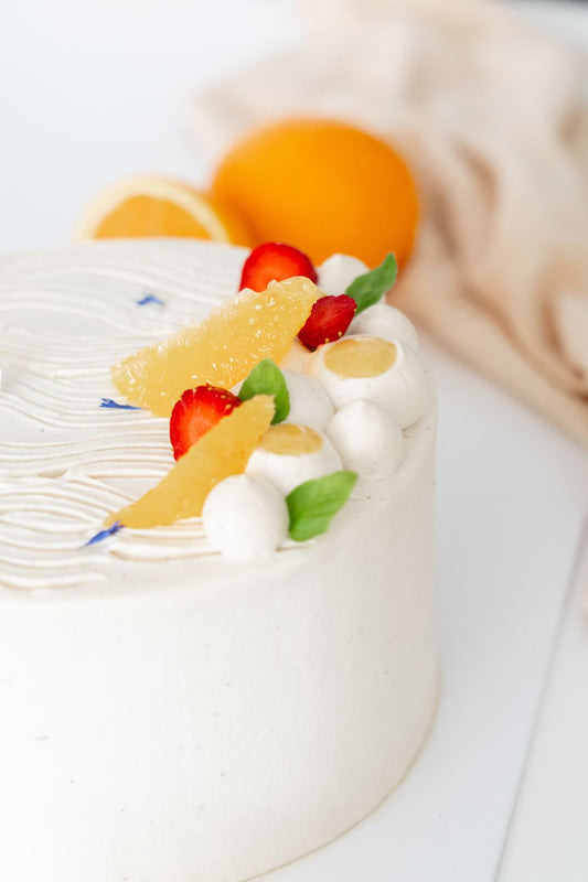 Tie Guan Yin Orange Strawberry Cake Baking & Decorating Class