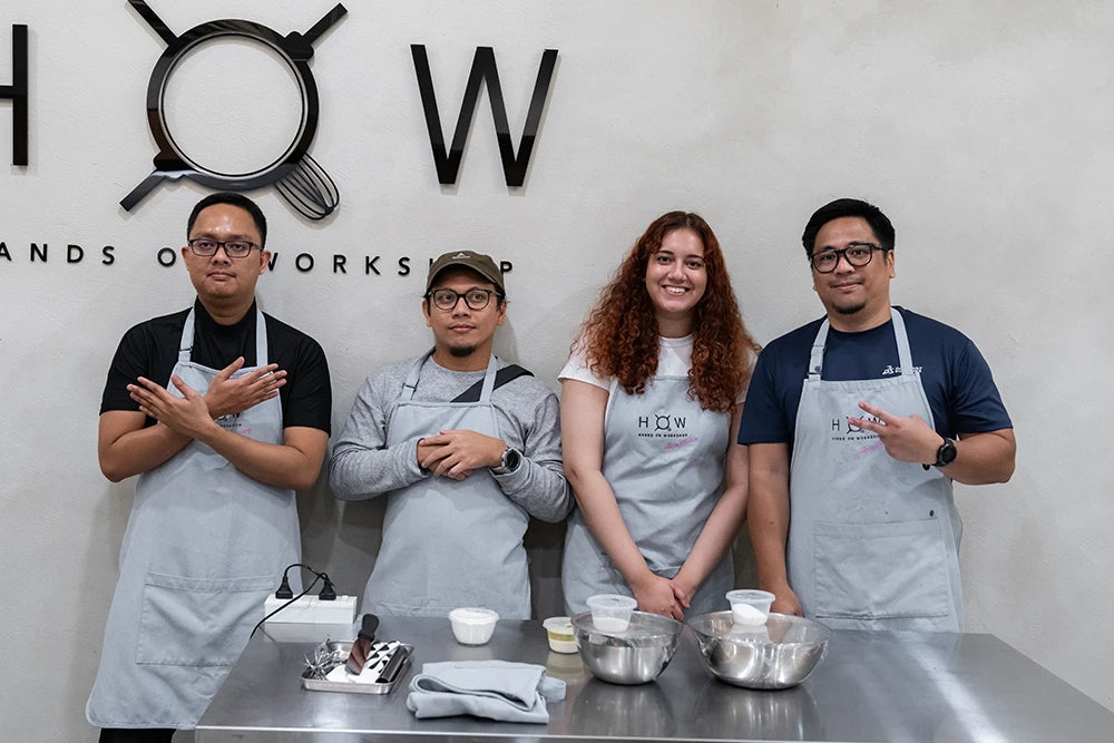 Corporate team building event baking class