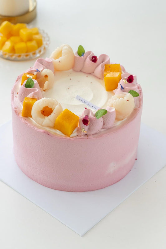 Mango Lychee Cake