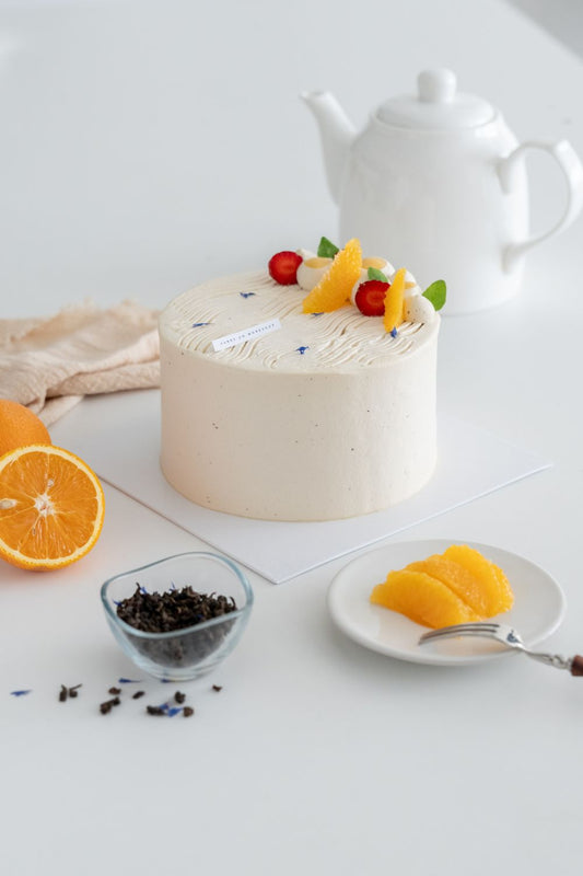 Tie Guan Yin Orange Strawberry Cake Baking & Decorating Class