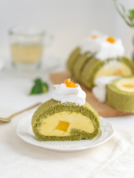 Matcha Mango Swiss Roll Fresh Cream Cake Delivery to KL & Selangor