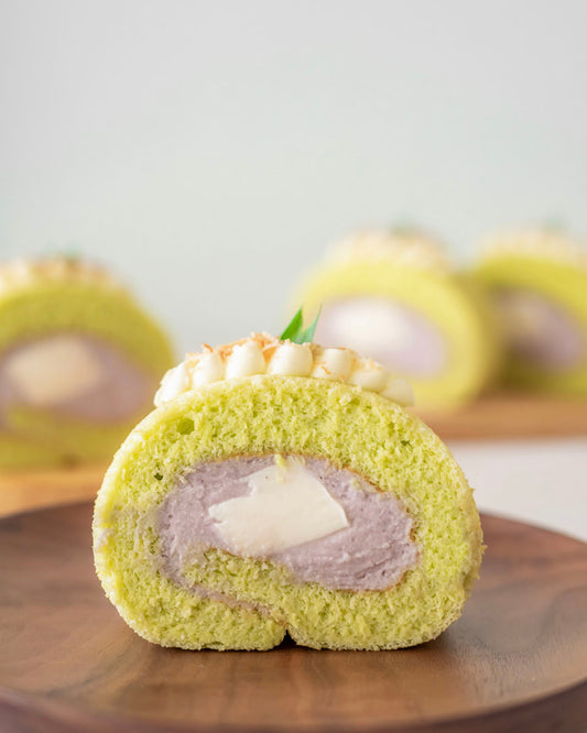 Pandan Taroo-fic Roll Cake - Pandan Taro Cake Delivery KL & Selangor