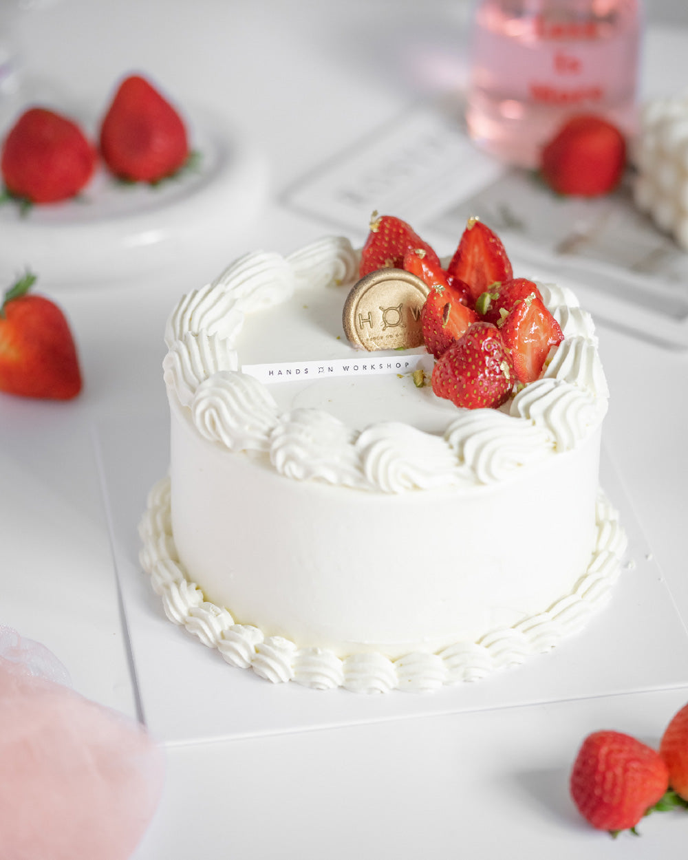 Strawberry birthday cake - Best strawberry cake in KL & Selangor by Hands On Workshop Academy