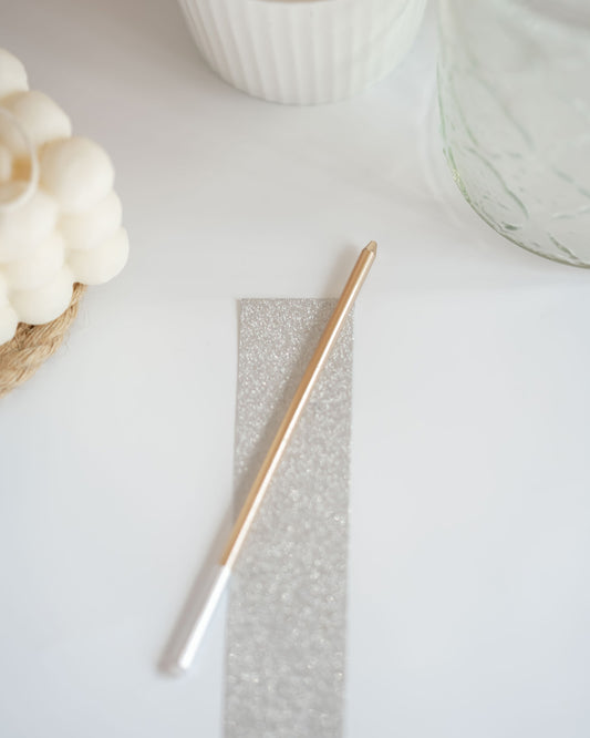 Tall Gold Cake Candle from Hands On Workshop Academy