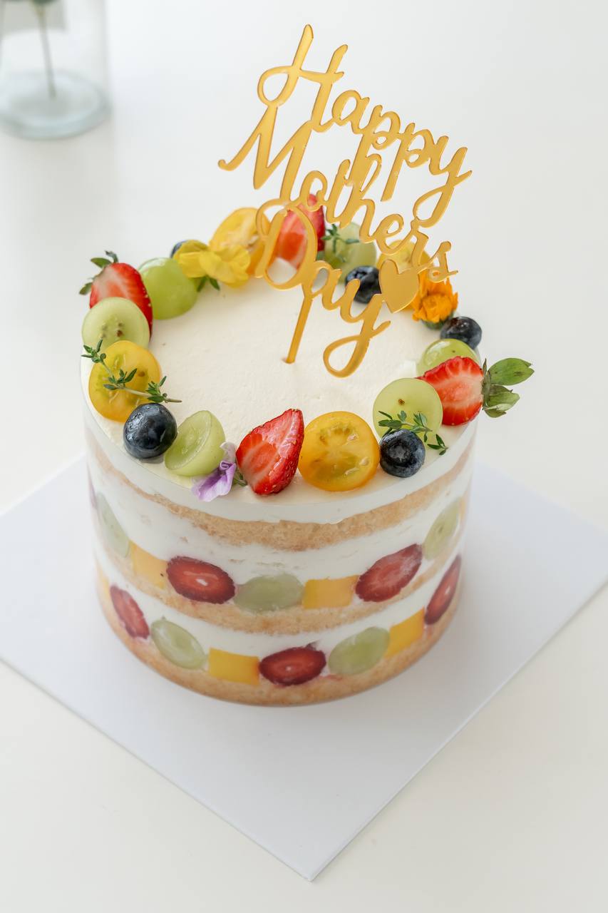 Fresh Fruits Mother's Day Cake