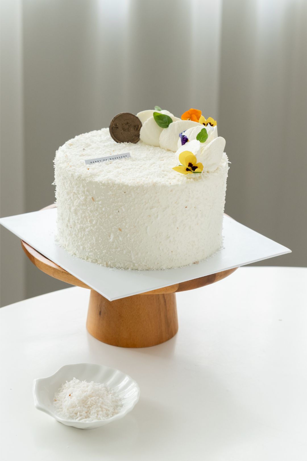 fresh whipping cream ondeh cake