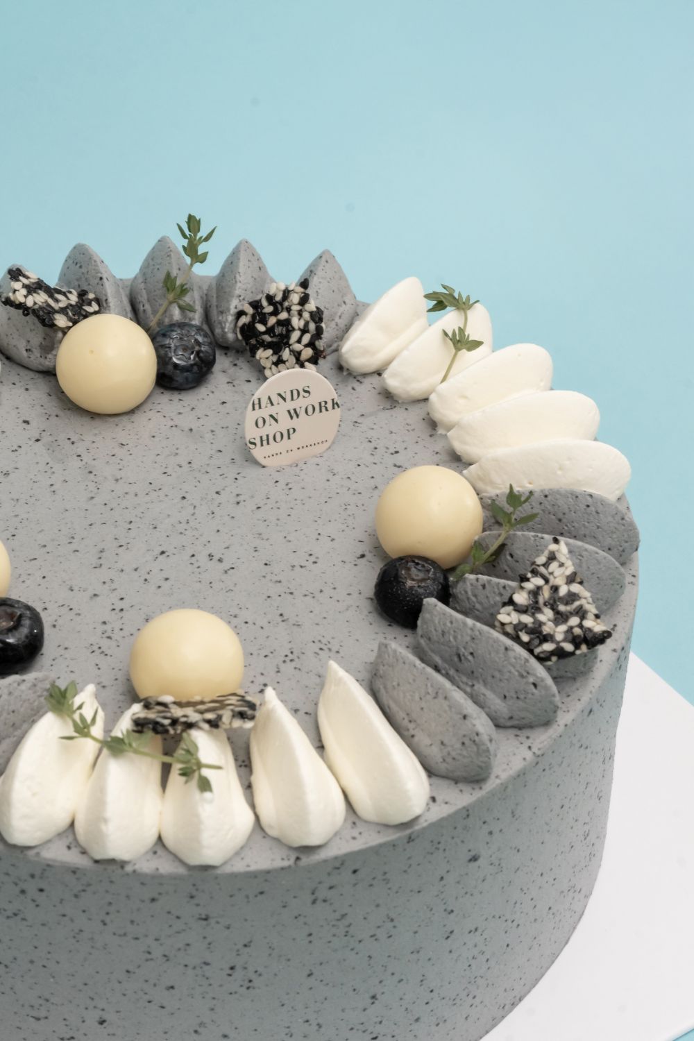 Black Sesame Yuzu Cake