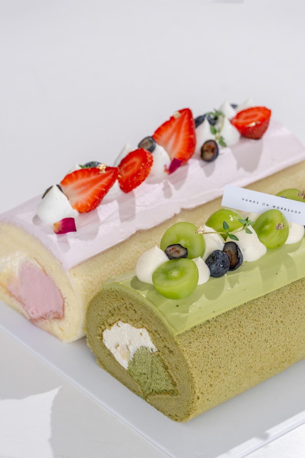 Raspberry & Matcha Yuzu Roll Cake Baking & Deco Class – H.O.W. Academy