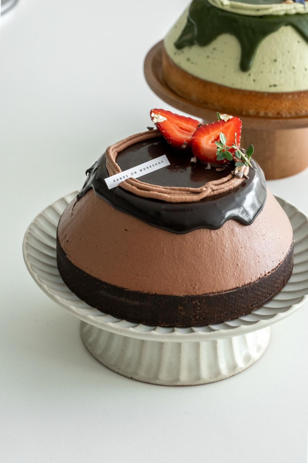 Chocolate Strawberry Tart and Matcha Mango Tart Baking & Decoration Class