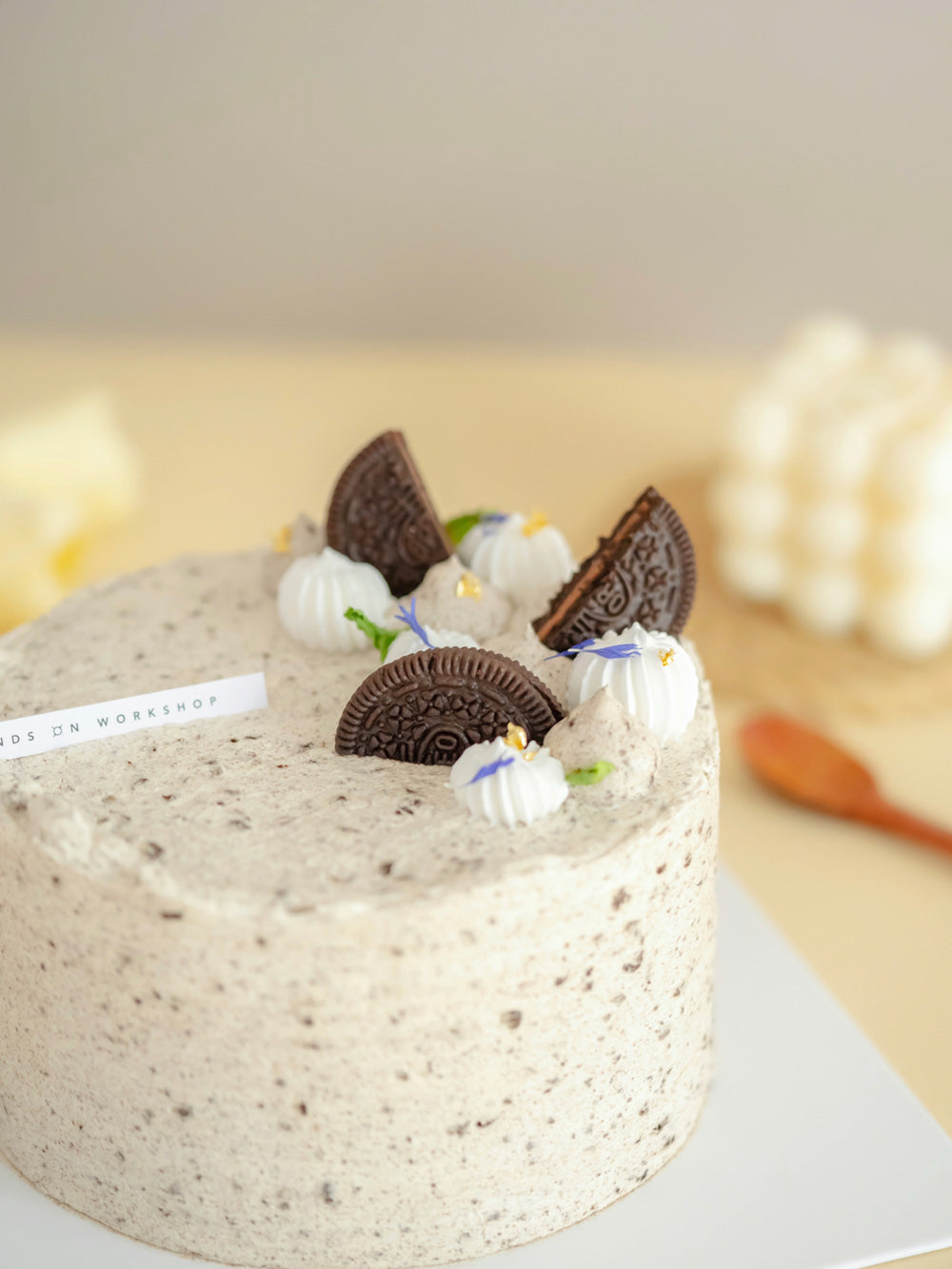 Oreo Chocolate Fresh Cream Cake decorated with Oreo Cookies & Oreo Chantilly Cream