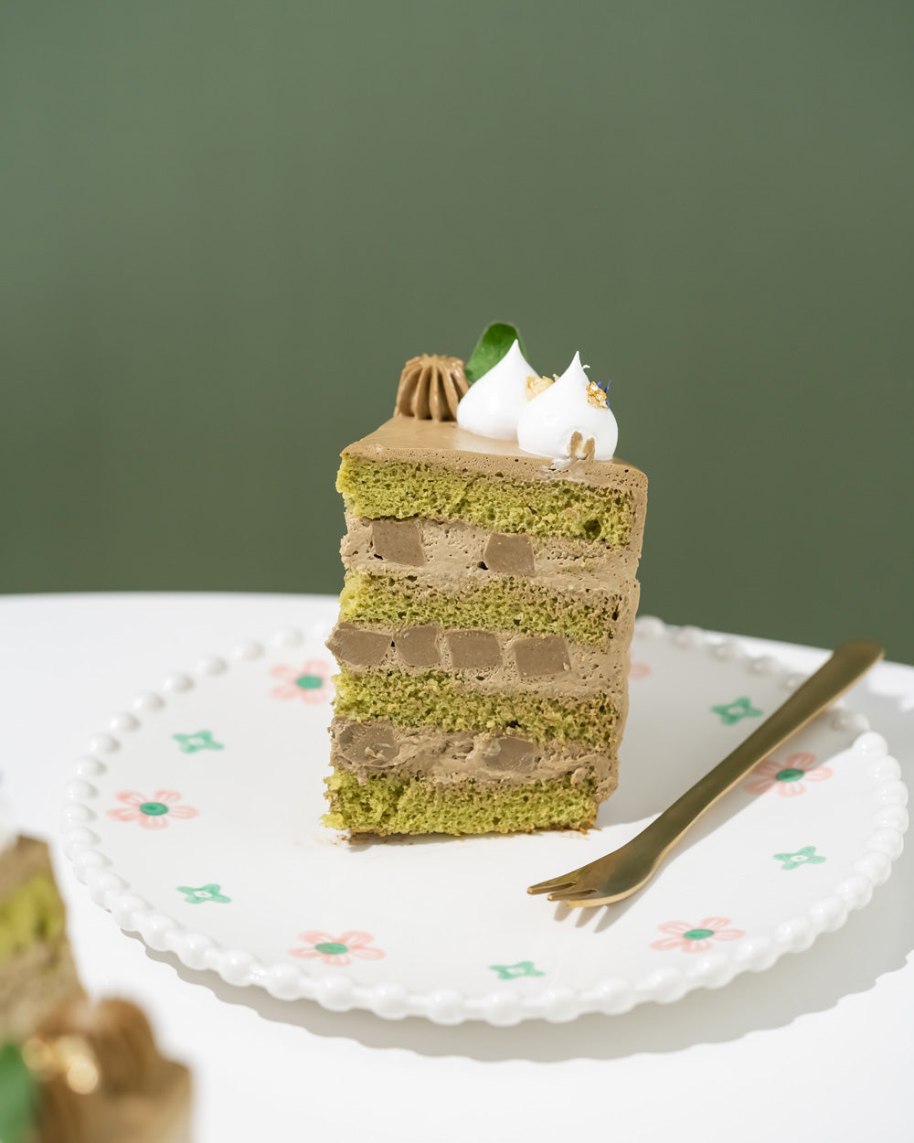 Hojicha Matcha Fresh Cream Cake