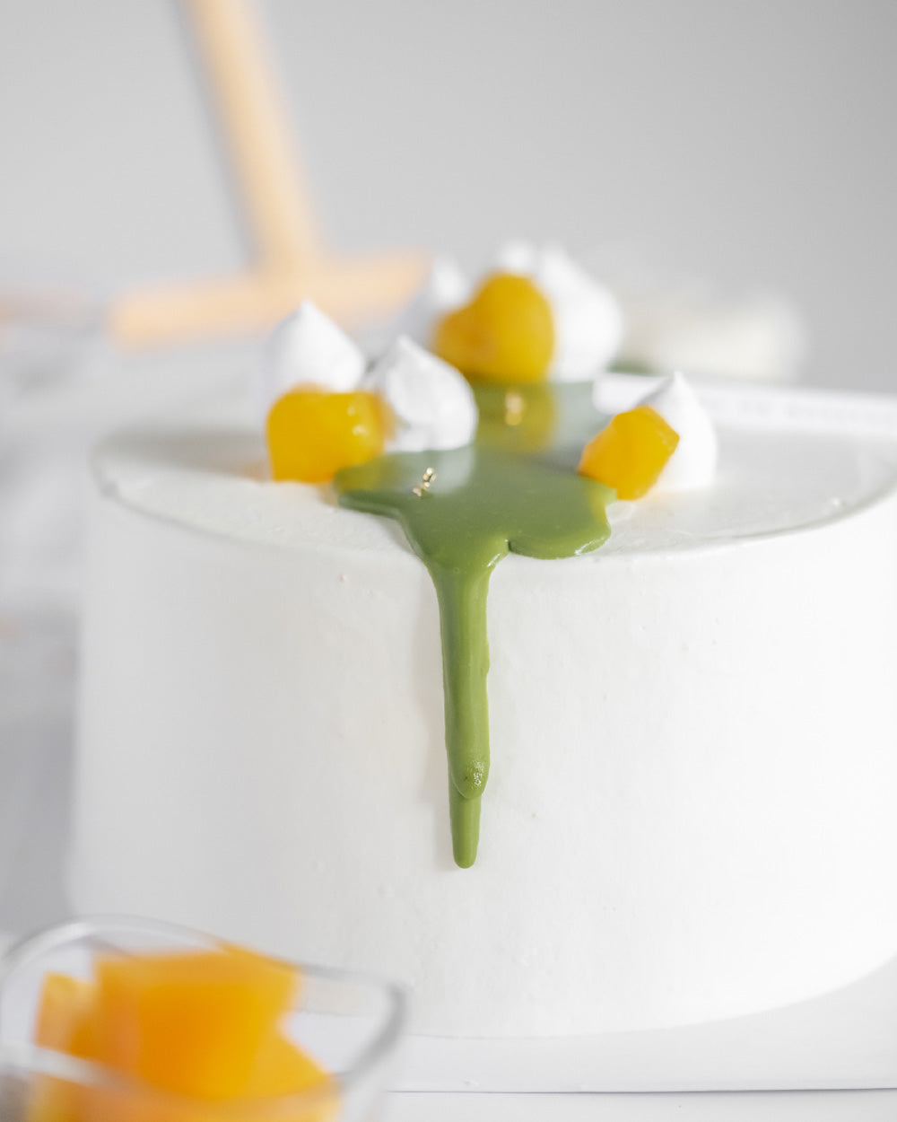 Matcha Mango Cake - Mong Cha Cha